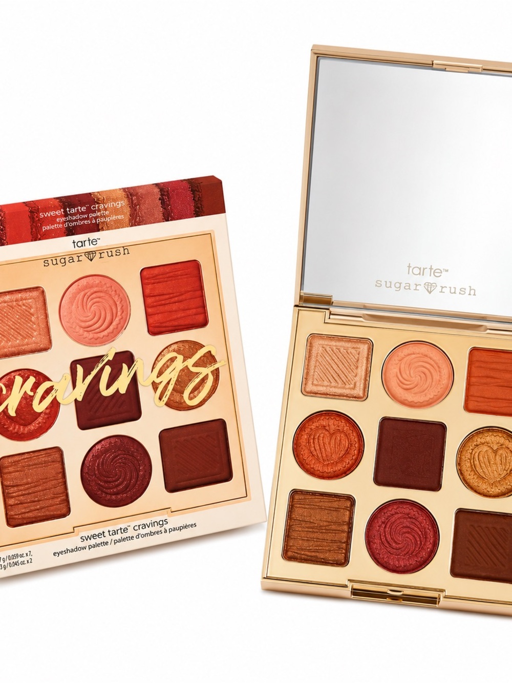 tarte Sugar Rush Cravings Eyeshadow Palette - Red, Peach & Gold Tones